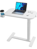 Mesa Auxiliar Movil con Altura Regulable Soporte para Portatil y Diseno Ergonomico con Ruedas