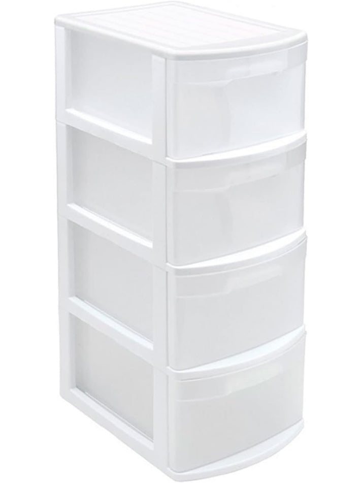 Cajonera Blanca de 4 Cajones para Almacenamiento Vertical y Organizacion de Oficina zg8750005