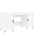 Escritorio Minimalista de Madera para PC con Area Amplia de Trabajo para Oficina Domestica Blanco
