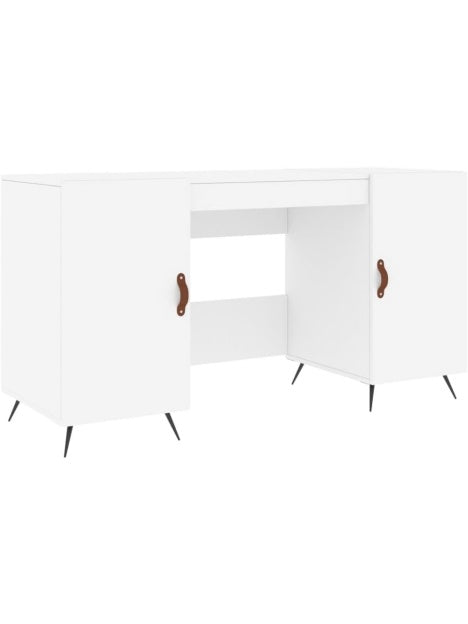 Escritorio Minimalista de Madera para PC con Area Amplia de Trabajo para Oficina Domestica Blanco